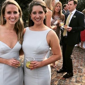 Amsale Joelle Dress in Ice Blue. Size 6.